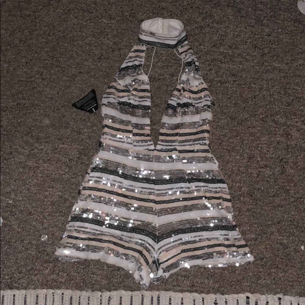 Sequined romper